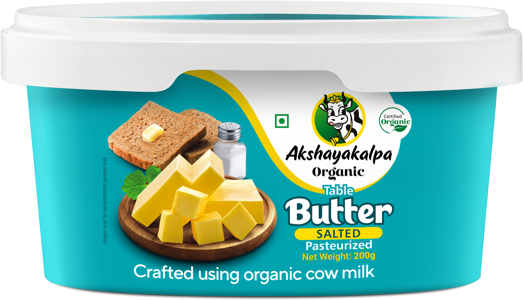 Akshayakalpa Organic Table Butter Salted - 100g
