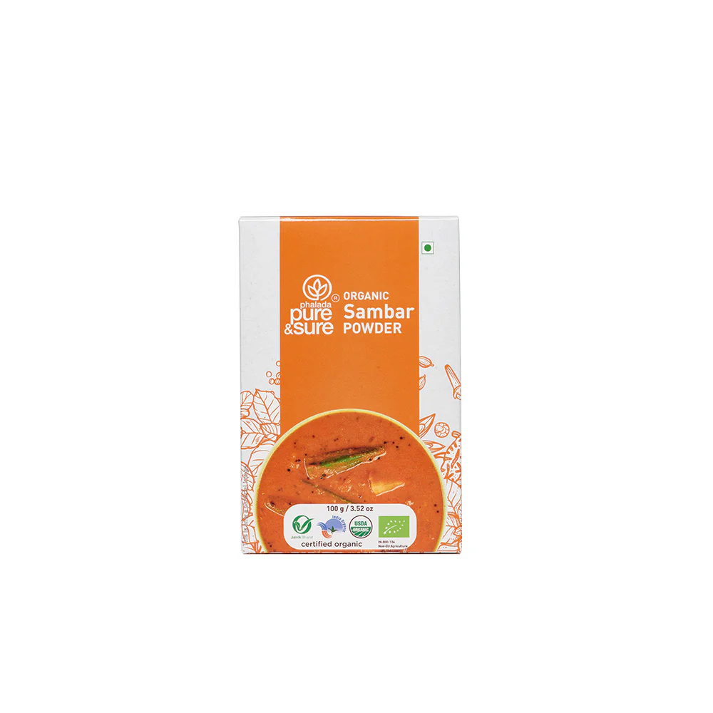 Phalada Pure & Sure Organic Sambar Powder – 100g