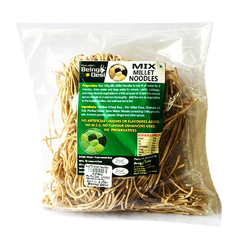 Being Desi Mix Millet Noodles -200g