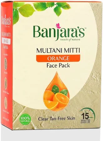Banjaras Multani Mitti orange Face Pack -100g